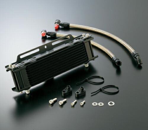Oil Cooler Kit, Straight, Black #6, Standard, 9 Rows, 10 Stage, CB750 92-08