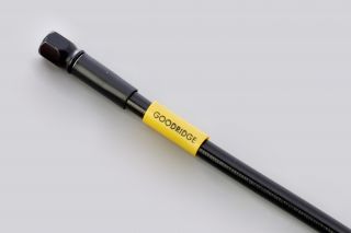 ステンレスブラック ユニバーサル ブレーキホース 吊るし ホースのみ ブラックホース 935mm