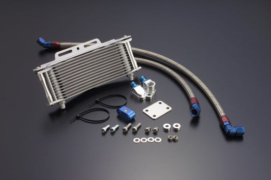 Oil Cooler Kit Round Silver #6 Down Outlet 9 Rows 13 Stages Z1000R/J