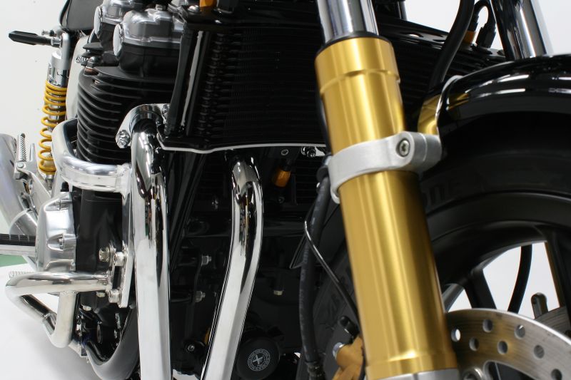 オイルクーラーキット ラウンド ブラック #6 スタンダード 11インチ16段 CB1100 10-19/EX 14-19/RS 17-20