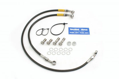 XSR900 (ABS) 16-19 メッシュ ブレーキホース リア2本 スモーク ステンレス