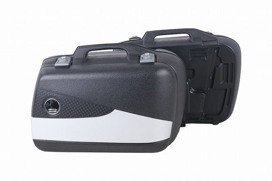 サイドケース JUNIOR FLASH/ジュニアフラッシュ ブラック/シルバー 30L 左右セット