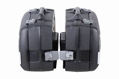 サイドケース JUNIOR FLASH/ジュニアフラッシュ ブラック/シルバー 30L 左右セット