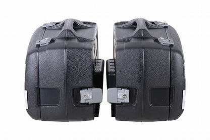 サイドケース JUNIOR FLASH/ジュニアフラッシュ ブラック/シルバー 40L 左右セット