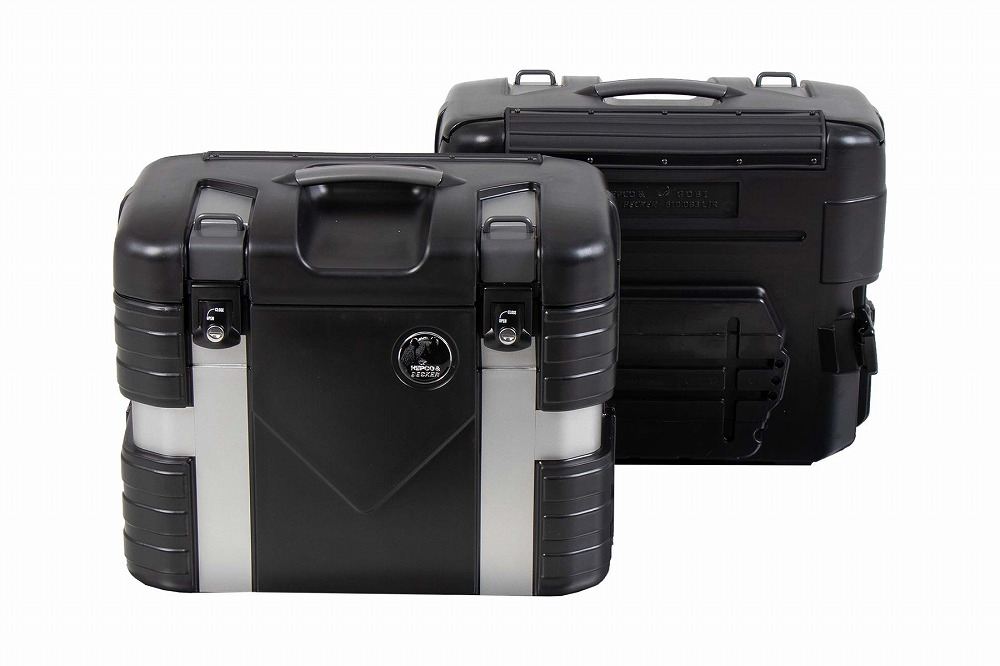 サイドケース GOBI/ゴビ ブラック/シルバー 31L 左右セット