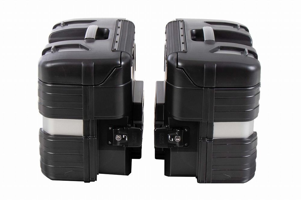 サイドケース GOBI/ゴビ ブラック/シルバー 31L 左右セット