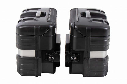 サイドケース GOBI/ゴビ ブラック/シルバー 31L 左右セット