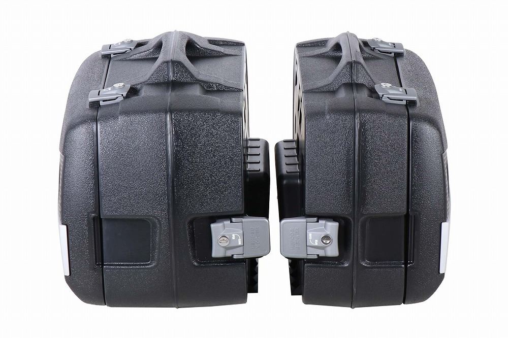 サイドケース エンデューロセット JUNIOR FLASH/ジュニアフラッシュ ブラック/シルバー 左40L/右30L 左右セット