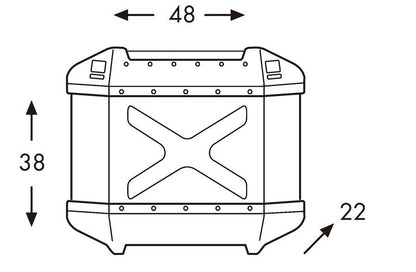 3BOXセット XPLORER/エクスプローラー ブラック トップ45L/サイド30L