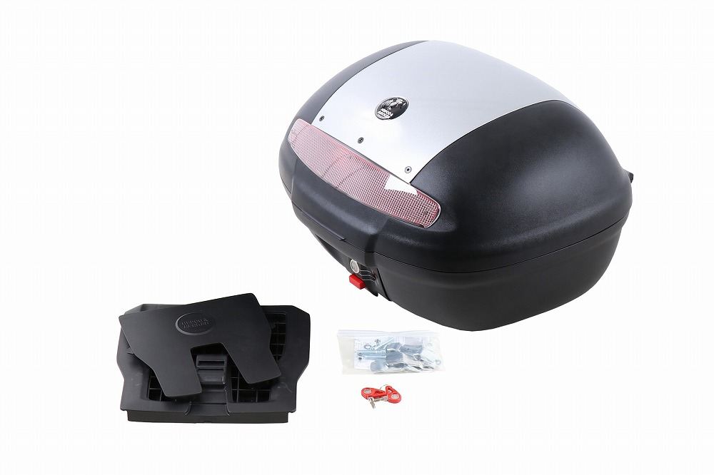 トップケース 汎用タイプ JOURNEY/ジャーニー ブラック/シルバー 48L