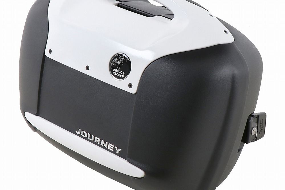 サイドケース JOURNEY/ジャーニー ブラック/ホワイト 42L 左右セット