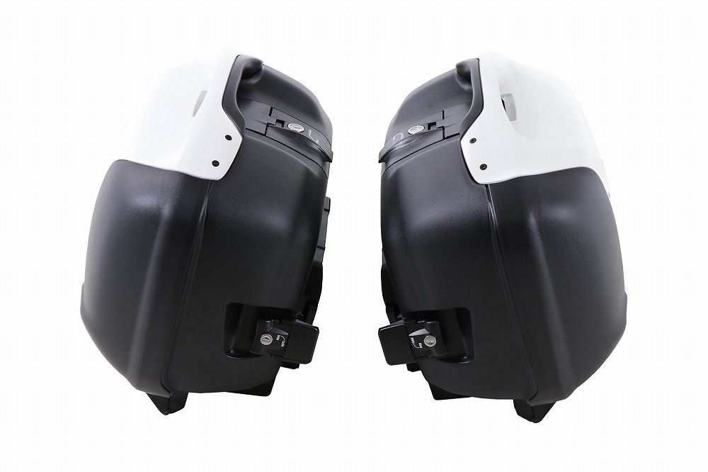 サイドケース JOURNEY/ジャーニー ブラック/ホワイト 42L 左右セット