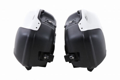 サイドケース JOURNEY/ジャーニー ブラック/ホワイト 42L 左右セット