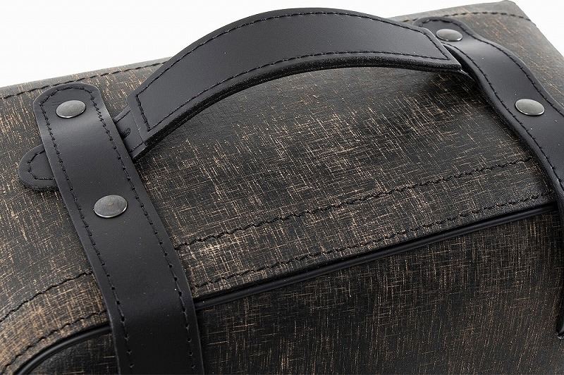 Side Leather Bags for C-Bow Side Carriers RUGGED Brown 21L Left and Right Set
