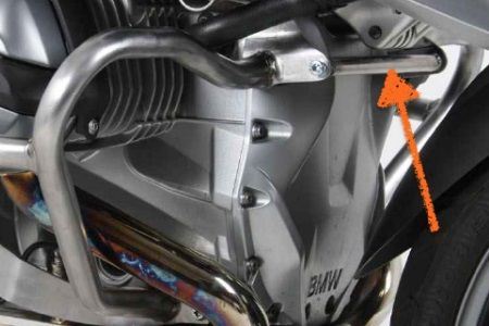 エンジンガードブレース ブラック R1200GS