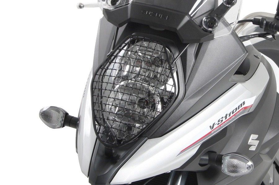 ヘッドライトガード ブラック Vストローム650/XT