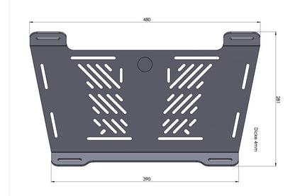 拡張キャリア エンラージメント ブラック Vストローム650/1000/1050