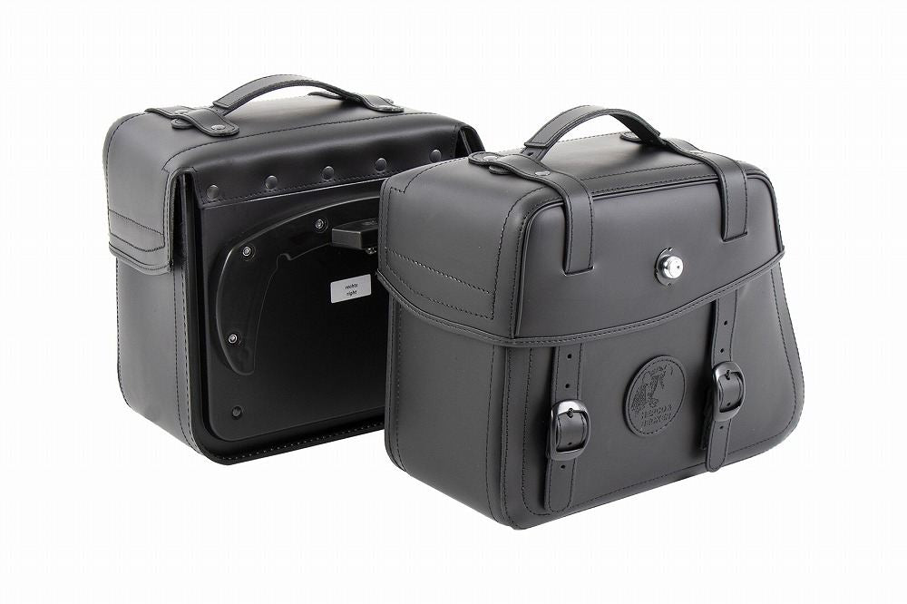 サイドレザーバッグ C-Bowサイドキャリア用 RUGGED/ラギッド ブラック 21L 左右セット