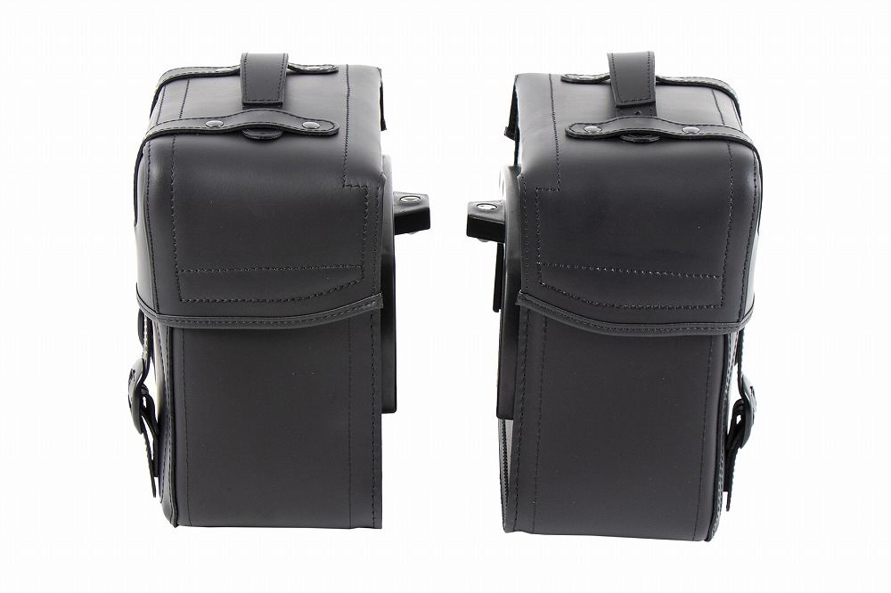 サイドレザーバッグ C-Bowサイドキャリア用 RUGGED/ラギッド ブラック 21L 左右セット