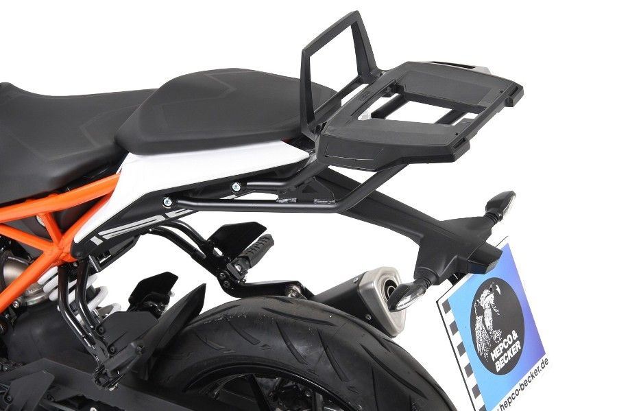 Top Case Carrier ALU-RACK Black 125/390 Duke