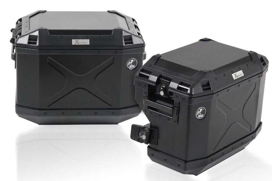 サイドキャリア カットアウトセット サイドケース エクスプローラー ブラック 37L/40L F650GS F700GS F800GS