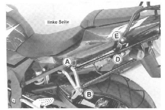 トップケースキャリア リアラック ブラック YZF-R1