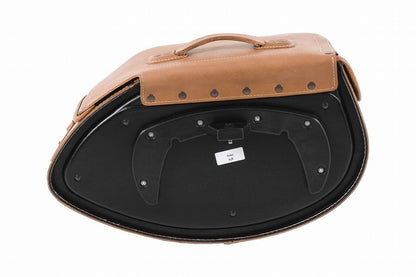 Side Leather Bag for C-Bow Side Carrier, BUFFALO, Brown, 30L, Set of Left and Right