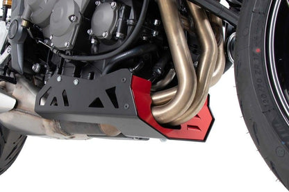 スキッドプレート レッド/ブラック トライデント660