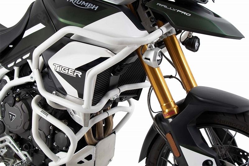 タンクガード ソリッド ホワイト タイガー850/900