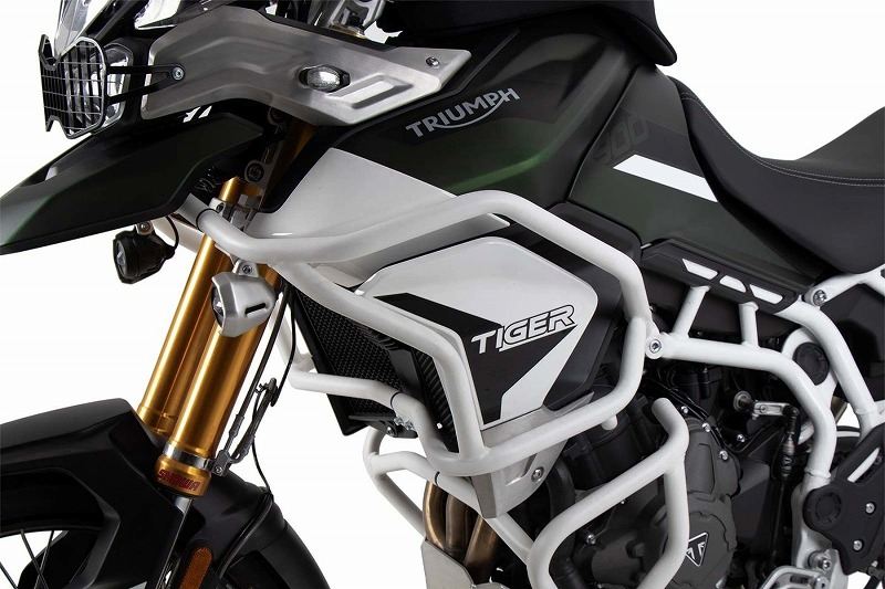 タンクガード ソリッド ホワイト タイガー850/900