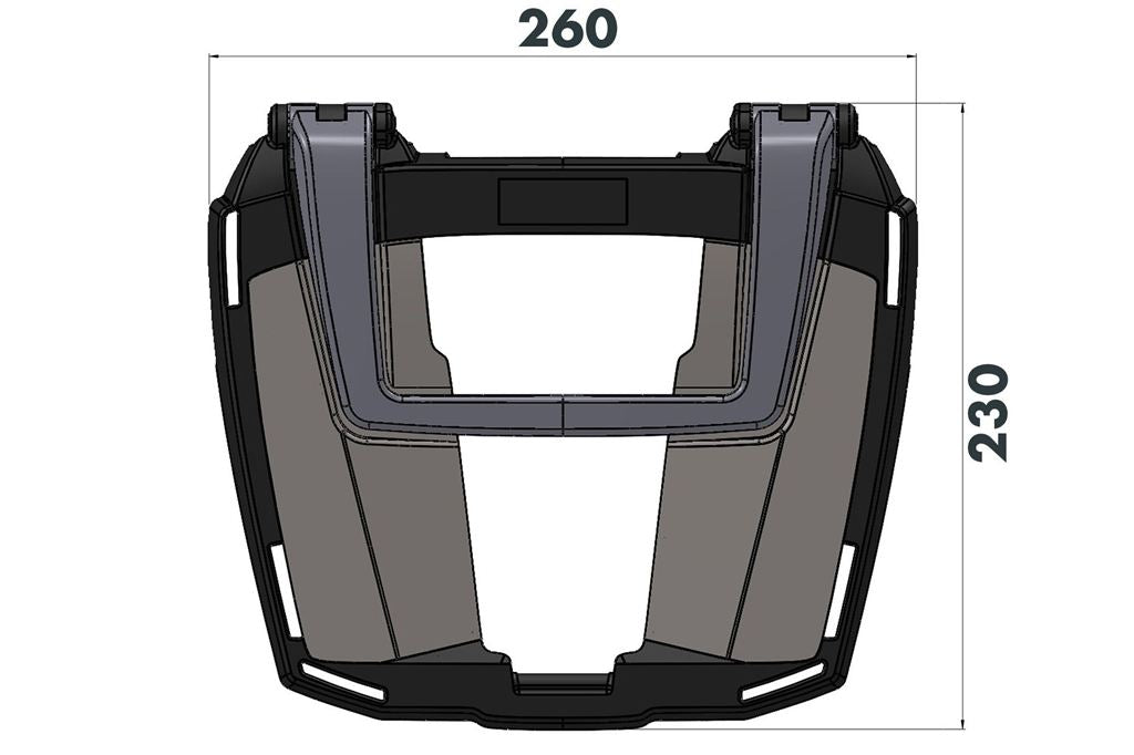 Top Case Carrier Easy Rack Black Pan America 1250