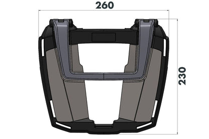 Top Case Carrier Easy Rack Black Pan America 1250