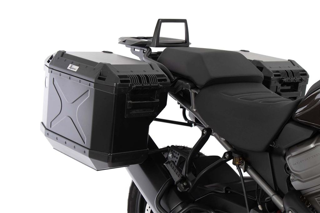 サイドキャリア カットアウトセット サイドケース エクスプローラー ブラック 37L/40L パンアメリカ1250