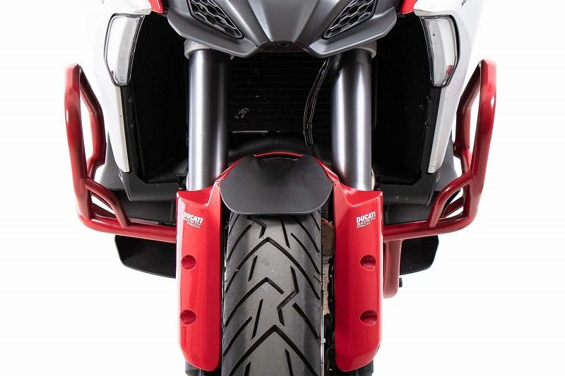 エンジンガード レッド ムルチストラーダ V4/S