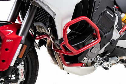 エンジンガード レッド ムルチストラーダ V4/S