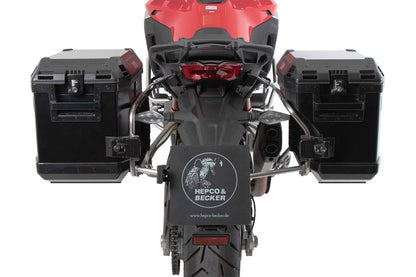 サイドキャリア カットアウトセット サイドケース エクスプローラー ブラック 37L/40L ムルチストラーダV4/S