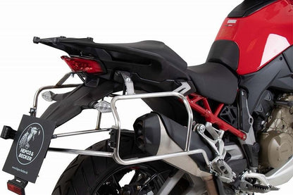 サイドキャリア カットアウトセット サイドケース エクスプローラー ブラック 37L/40L ムルチストラーダV4/S