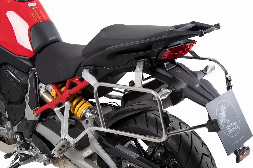 サイドキャリア カットアウトセット サイドケース エクスプローラー ブラック 37L/40L ムルチストラーダV4/S