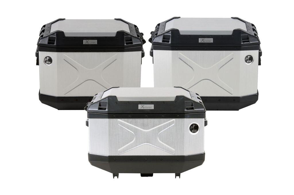 3BOXセット XPLORER/エクスプローラー シルバー トップ45L/サイド40L