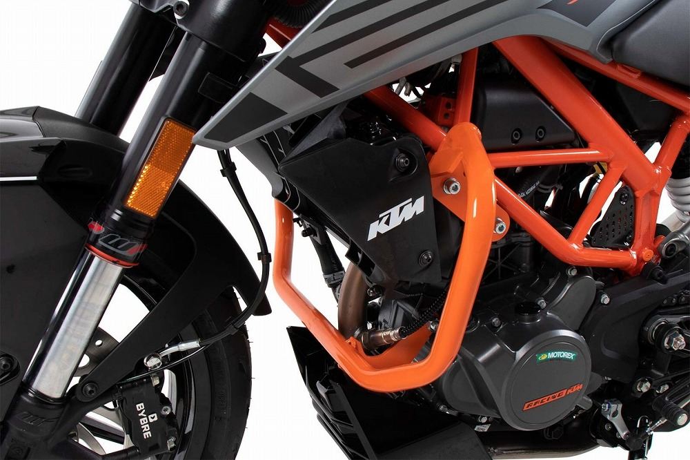 エンジンガード オレンジ 125デューク