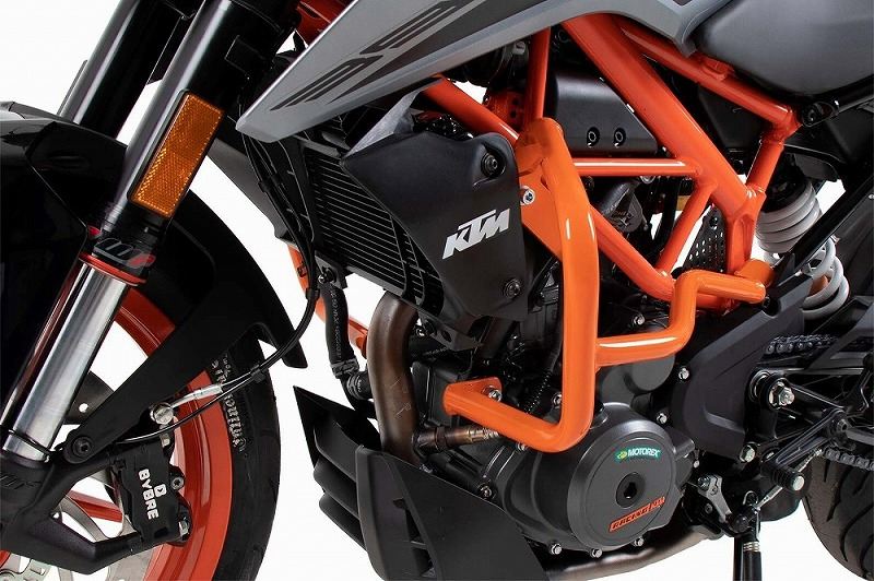 エンジンガード オレンジ 390デューク