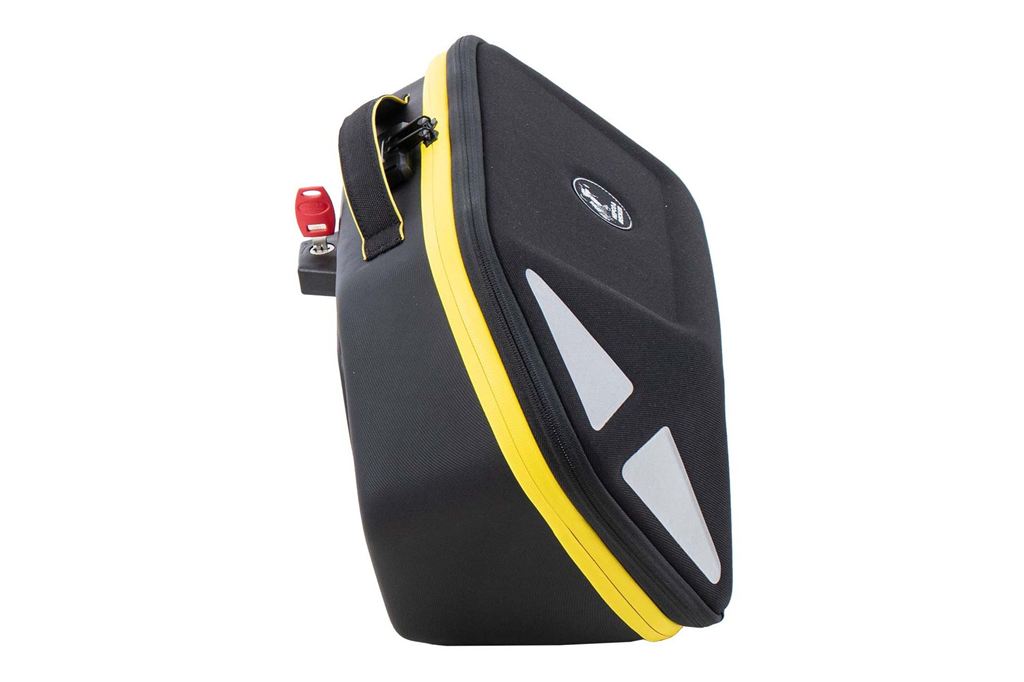 Side bags for C-Bow side carriers, ROYSTER Black/Yellow, 16-17.5L, set of left and right