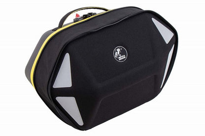 Side bags for C-Bow side carriers, ROYSTER Black/Yellow, 16-17.5L, set of left and right