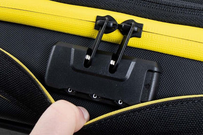 Side bags for C-Bow side carriers, ROYSTER Black/Yellow, 16-17.5L, set of left and right