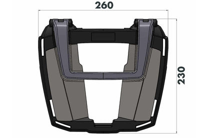 Top Case Carrier Easy Rack Black Norden 901