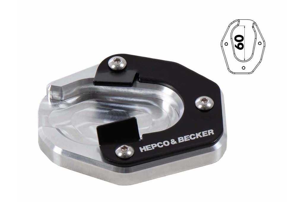 サイドスタンド エンラージメント シルバー/ブラック タイガー850/900