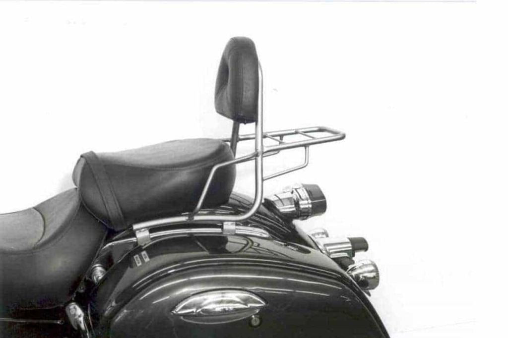 Sissy Bar with Rack, Chrome, Vulcan 1500