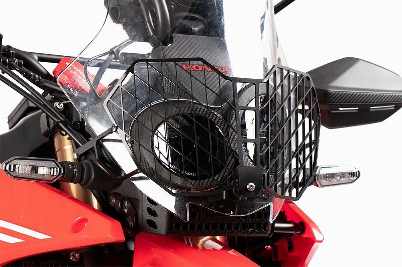 ヘッドライトガード ブラック CRF250 CRF300 ラリー