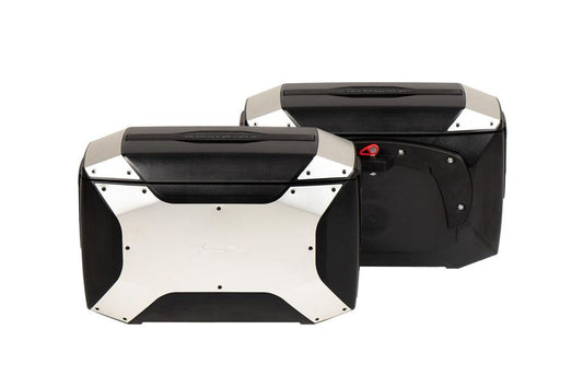 サイドケース C-Bowサイドキャリア用 XCORE/エックスコア ブラック/シルバー 18L 左右セット