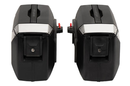 サイドケース C-Bowサイドキャリア用 XCORE/エックスコア ブラック/シルバー 18L 左右セット